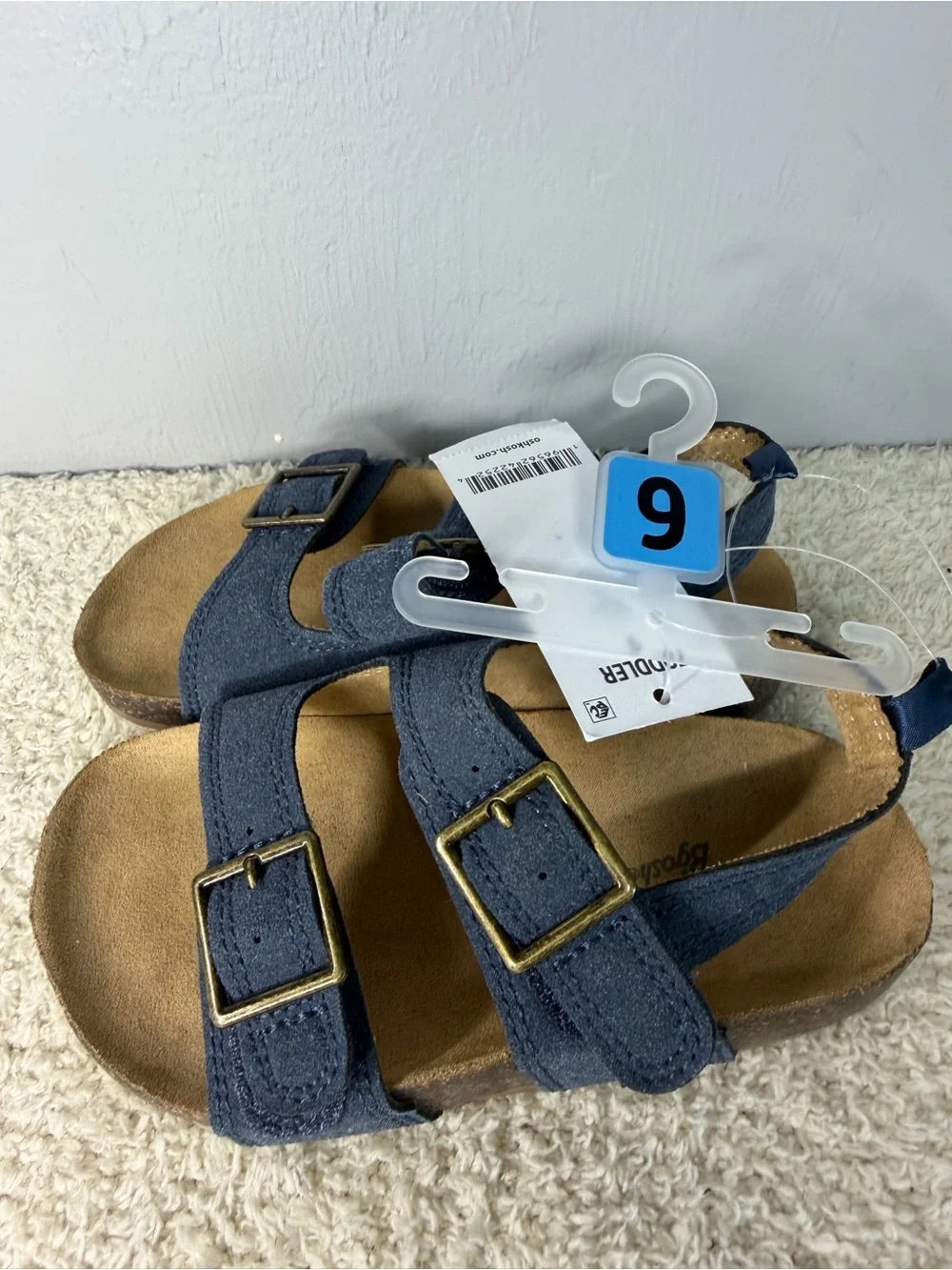 OshKosh B'gosh Toddler Navy Double-Buckle Sandals